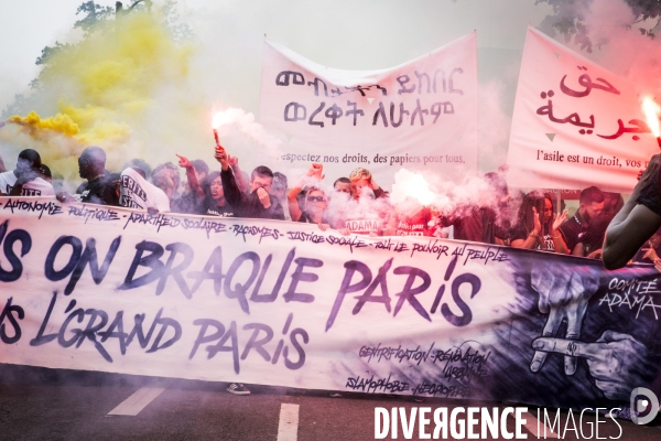 Manifestation  Maree Populaire , Paris.