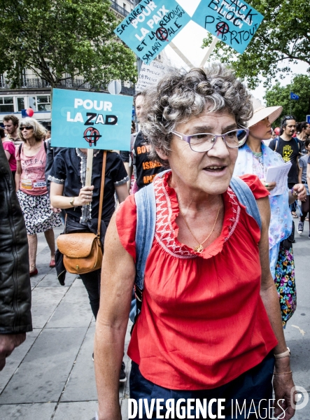 Manifestation  Maree Populaire , Paris.