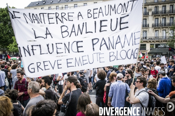 Manifestation  Maree Populaire , Paris.