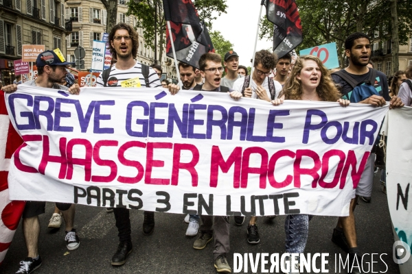 Manifestation  Maree Populaire , Paris.
