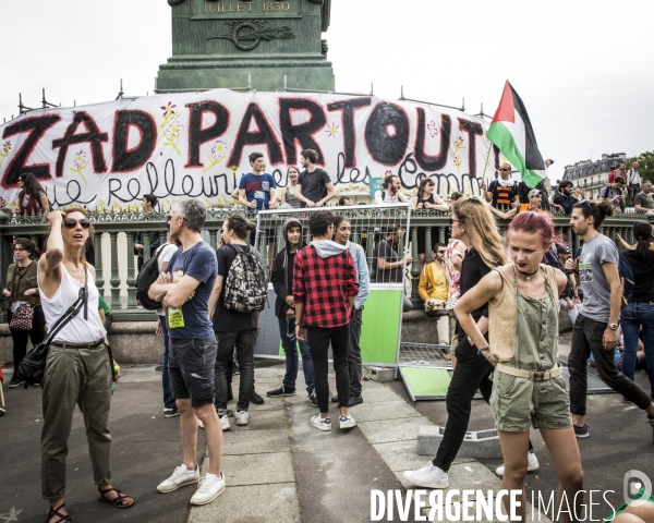 Manifestation  Maree Populaire , Paris.