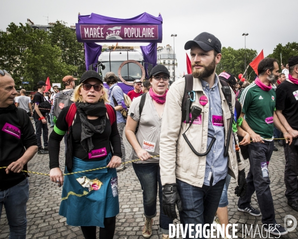 Manifestation  Maree Populaire , Paris.