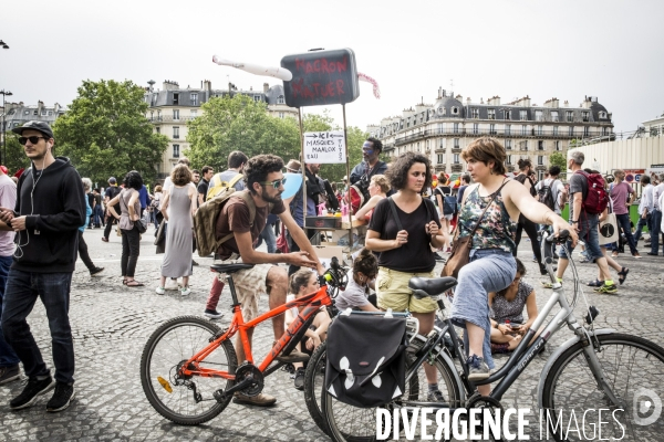 Manifestation  Maree Populaire , Paris.