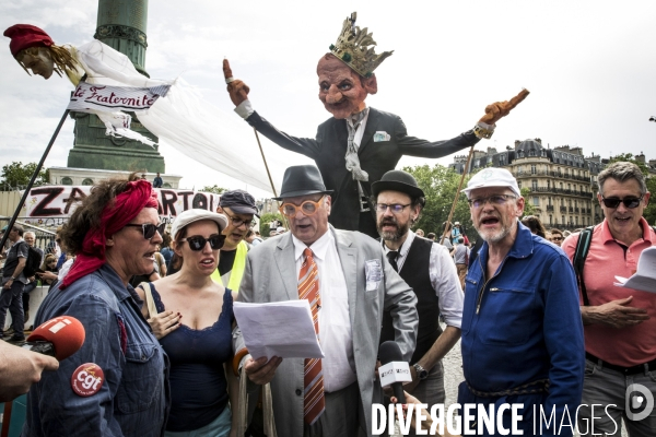 Manifestation  Maree Populaire , Paris.