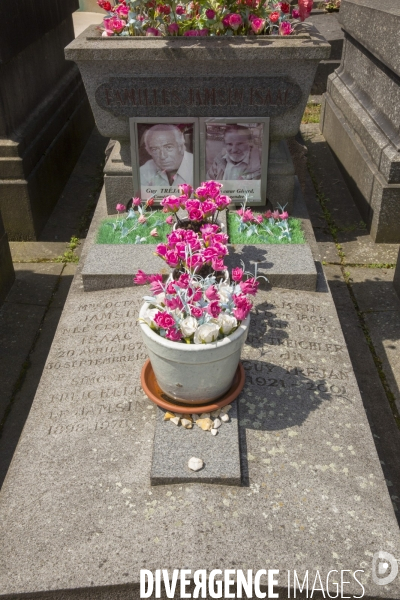 Les tombes  people  du pere lachaise