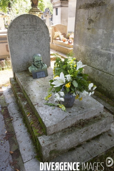 Les tombes  people  du pere lachaise