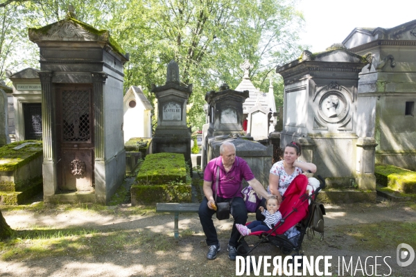 Les tombes  people  du pere lachaise