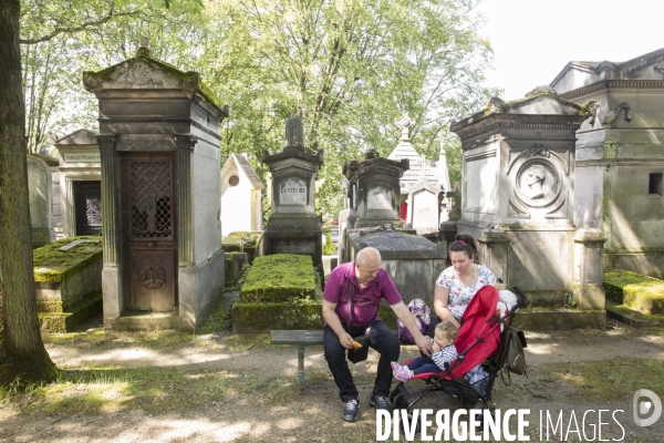 Les tombes  people  du pere lachaise