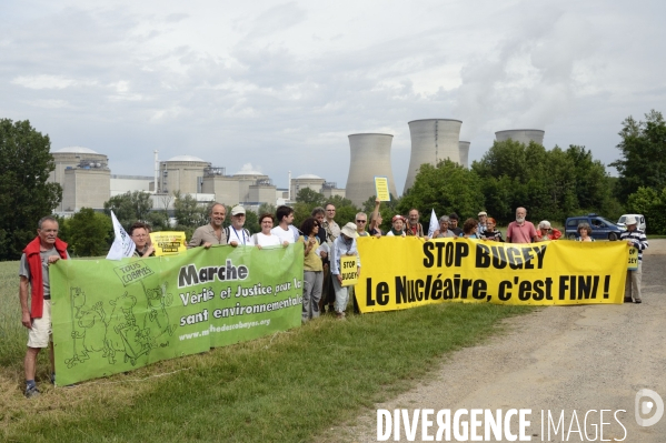 Tous Cobayes , marche antinucléaire Vérité et Justice pour la santé environnementale à la centrale du Bugey