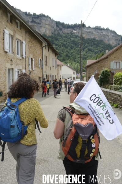 Tous Cobayes , marche antinucléaire Vérité et Justice pour la santé environnementale à la centrale du Bugey