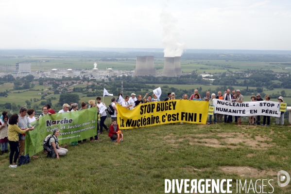 Tous Cobayes , marche antinucléaire Vérité et Justice pour la santé environnementale à la centrale du Bugey