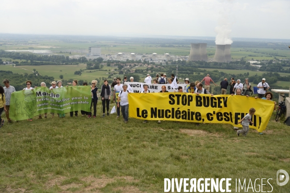 Tous Cobayes , marche antinucléaire Vérité et Justice pour la santé environnementale à la centrale du Bugey