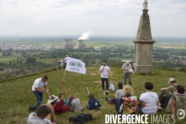 Tous Cobayes , marche antinucléaire Vérité et Justice pour la santé environnementale à la centrale du Bugey