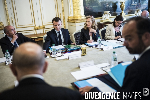 Séminaire gouvernemental au palais de l Elysée.