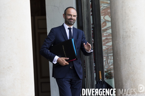 Séminaire gouvernemental au palais de l Elysée.