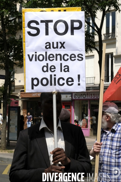 Manifestation Contre la Loi Asile-Immigration de Collomb et President Emmanuel Macron.  Demonstration Against the Asylum-Immigration Law of Collomb and President Emmanuel Macron.