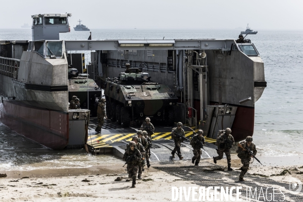 Catamaran 2018 , entrainement interarmées franco-britannique.