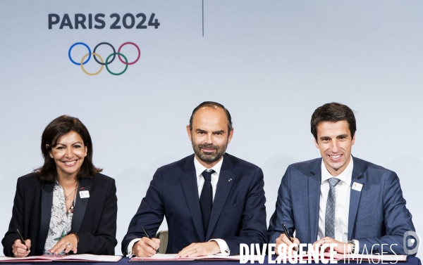 Signature du protocole d organisation des Jeux Olympiques et Paralympiques 2024