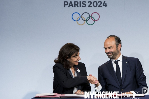 Signature du protocole d organisation des Jeux Olympiques et Paralympiques 2024