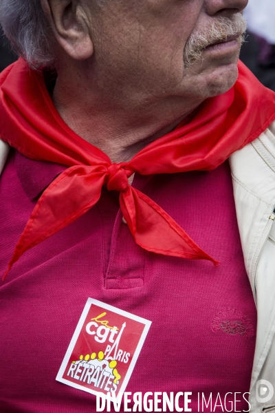 Manifestation de retraités contre la politique du gouvernement.