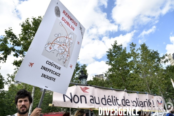 Marche citoyenne Vintimille-Londres pour l accueil des migrants.