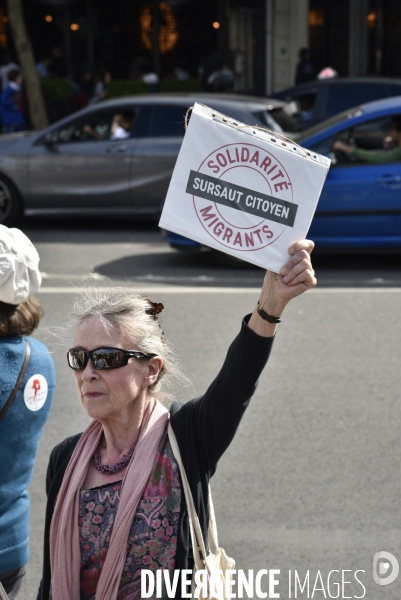 Marche citoyenne Vintimille-Londres pour l accueil des migrants.