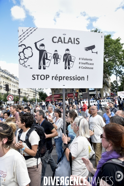 Marche citoyenne Vintimille-Londres pour l accueil des migrants.