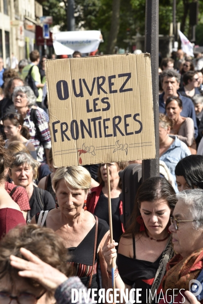 Marche citoyenne Vintimille-Londres pour l accueil des migrants.