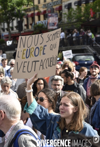 Marche citoyenne Vintimille-Londres pour l accueil des migrants.