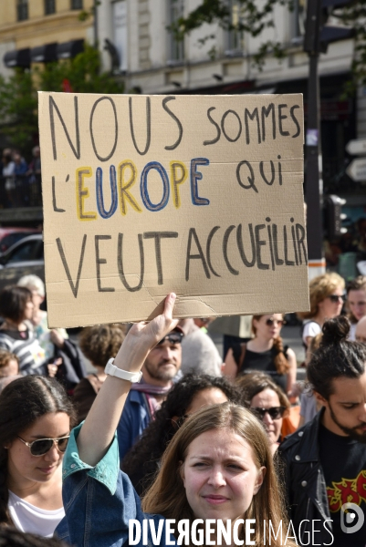 Marche citoyenne Vintimille-Londres pour l accueil des migrants.