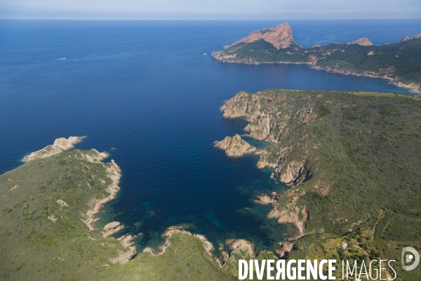 Vue aérienne de Corse