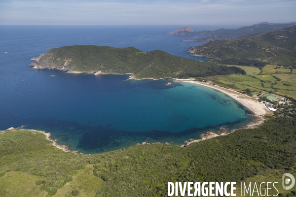 Vue aérienne de Corse