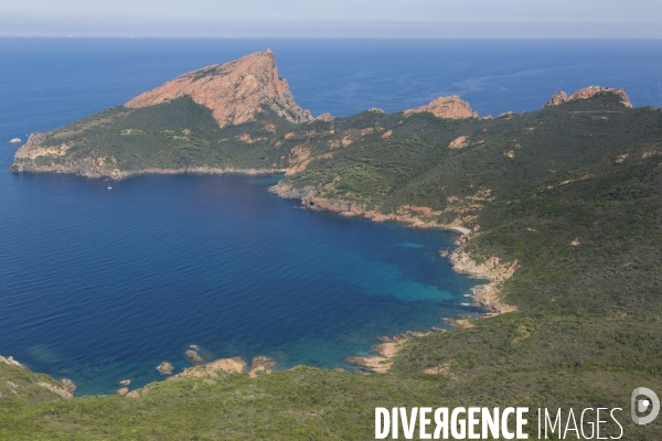 Vue aérienne de Corse