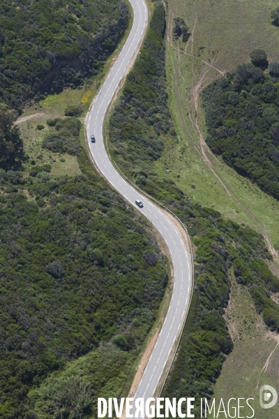 Vue aérienne de Corse