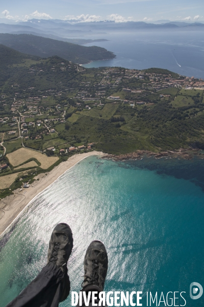 Vue aérienne de Corse