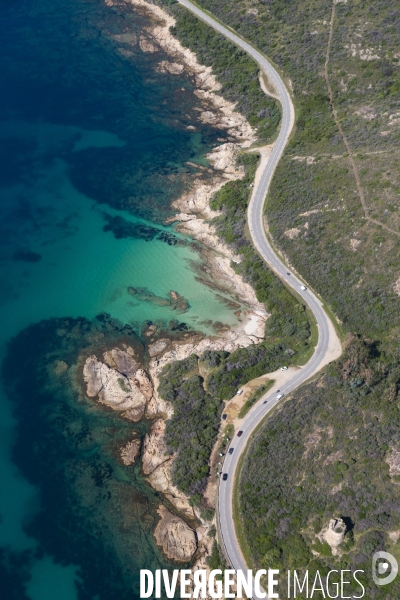 Vue aérienne de Corse