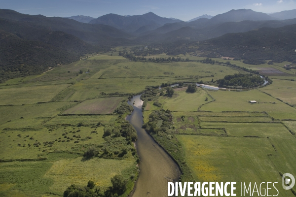 Vue aérienne de Corse