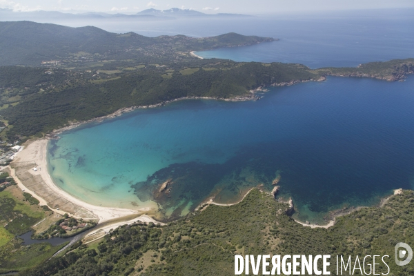 Vue aérienne de Corse