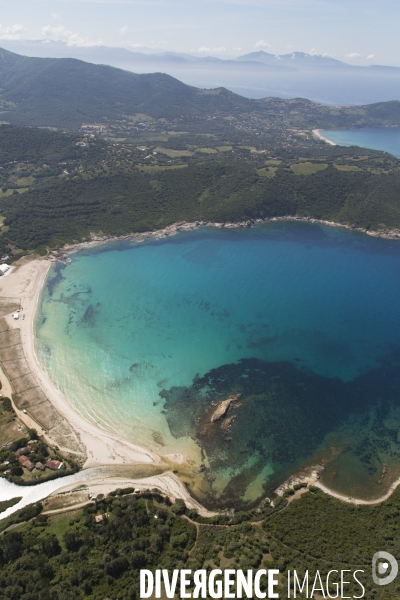 Vue aérienne de Corse