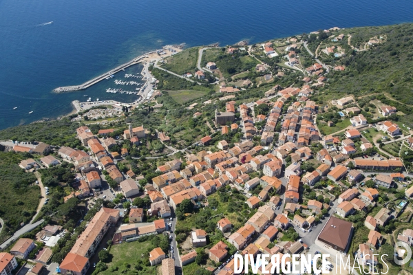 Vue aérienne de Corse