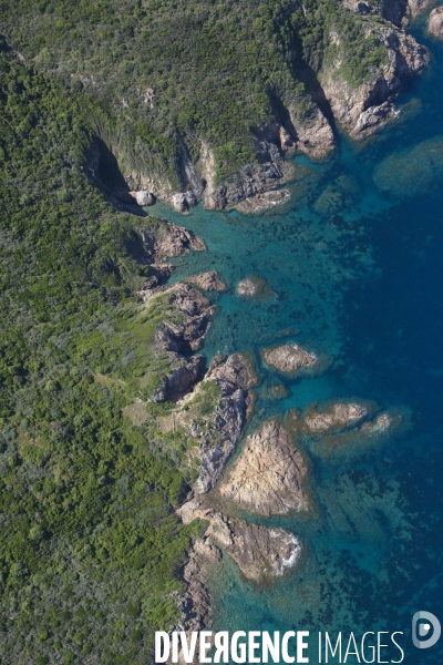 Vue aérienne de Corse