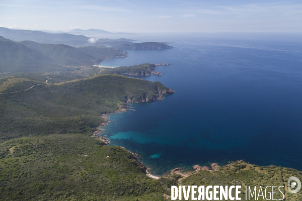 Vue aérienne de Corse