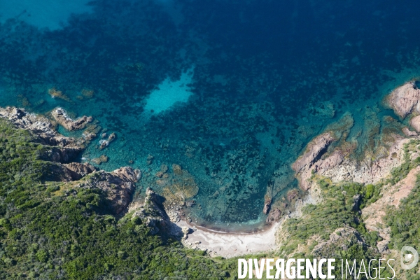 Vue aérienne de Corse