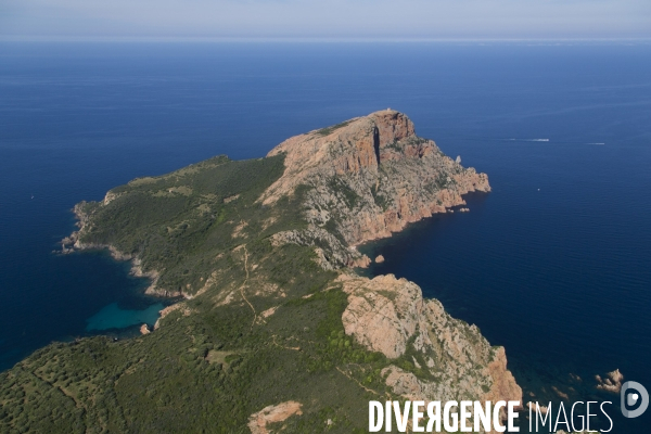 Vue aérienne de Corse