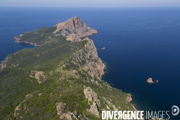 Vue aérienne de Corse