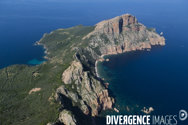 Vue aérienne de Corse