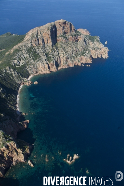 Vue aérienne de Corse