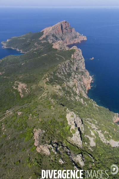 Vue aérienne de Corse