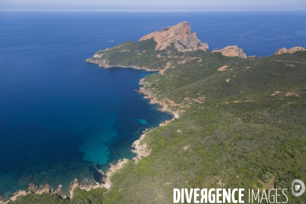 Vue aérienne de Corse