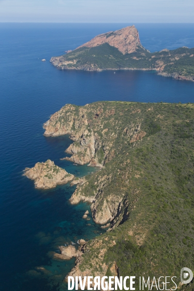 Vue aérienne de Corse